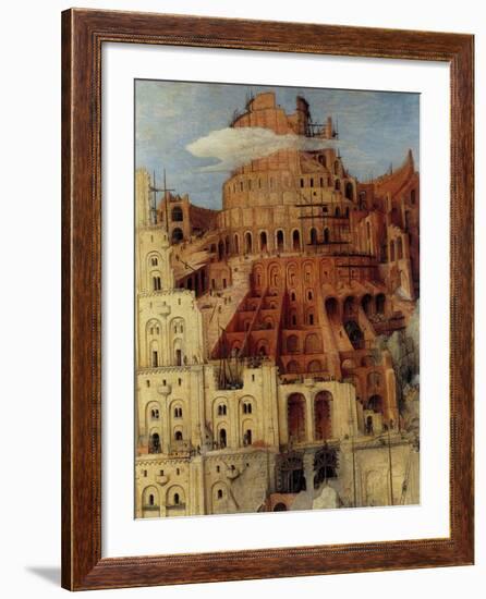 Tower of Babel - Detail-Pieter Breughel the Elder-Framed Art Print