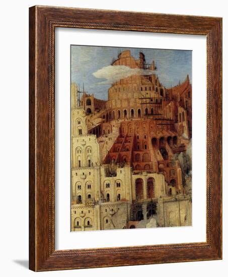 Tower of Babel - Detail-Pieter Breughel the Elder-Framed Art Print