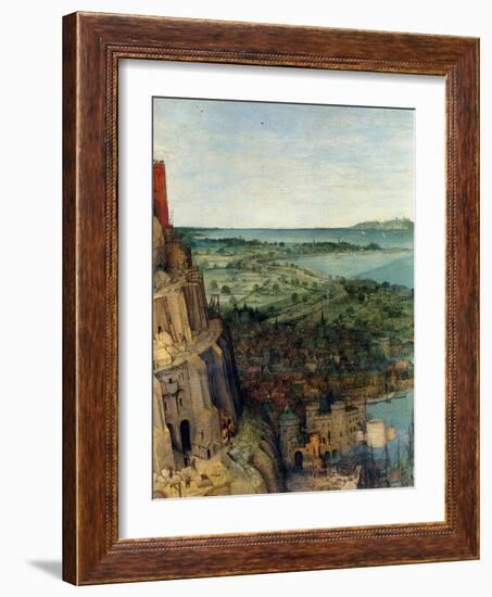 Tower of Babel - Detail-Pieter Breughel the Elder-Framed Art Print