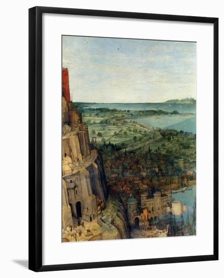 Tower of Babel - Detail-Pieter Breughel the Elder-Framed Art Print