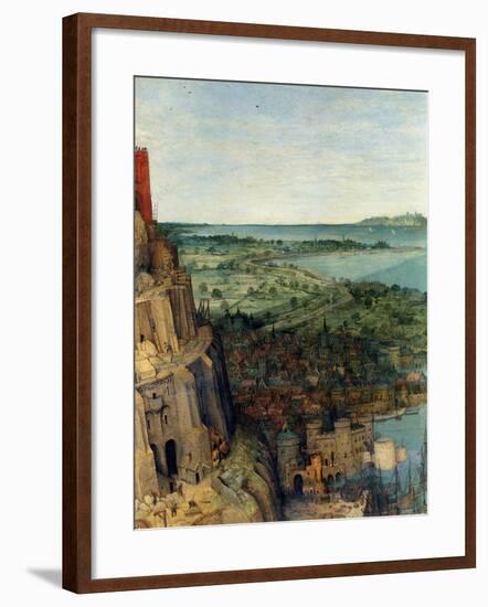 Tower of Babel - Detail-Pieter Breughel the Elder-Framed Art Print