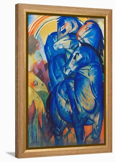 Tower of Blue Horses, 1913-Franz Marc-Framed Premier Image Canvas