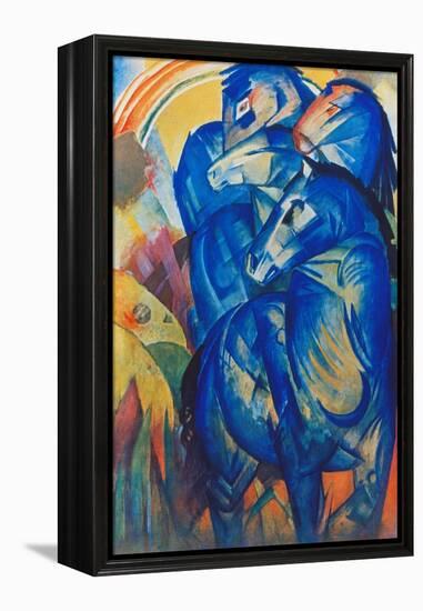 Tower of Blue Horses, 1913-Franz Marc-Framed Premier Image Canvas