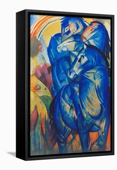 Tower of Blue Horses, 1913-Franz Marc-Framed Premier Image Canvas