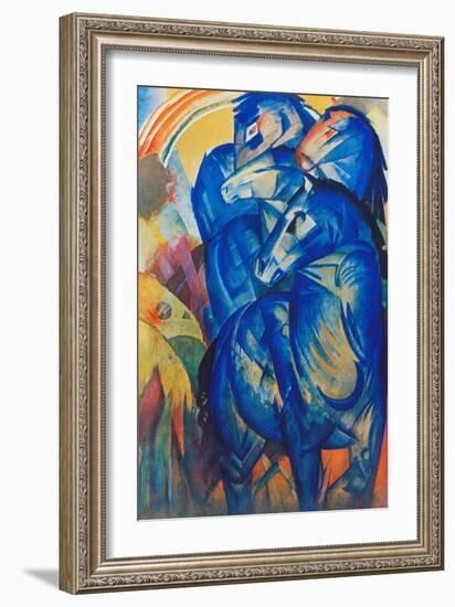 Tower of Blue Horses, 1913-Franz Marc-Framed Giclee Print