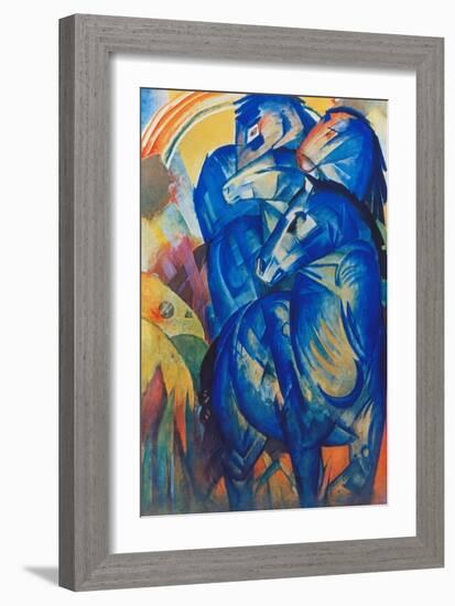 Tower of Blue Horses, 1913-Franz Marc-Framed Giclee Print