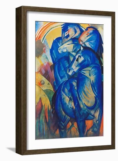 Tower of Blue Horses, 1913-Franz Marc-Framed Giclee Print