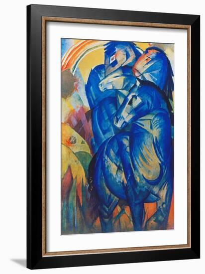 Tower of Blue Horses, 1913-Franz Marc-Framed Giclee Print
