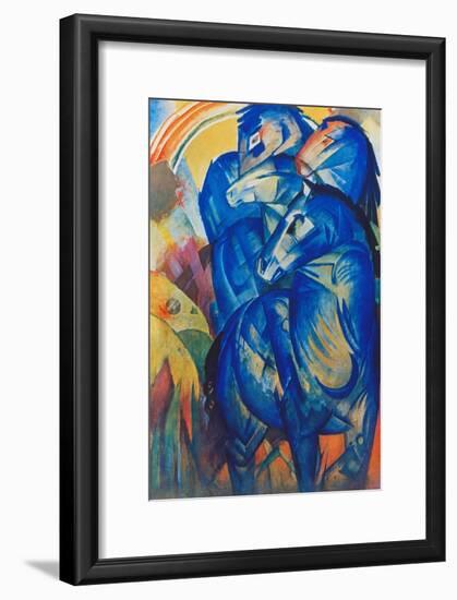 Tower of Blue Horses, 1913-Franz Marc-Framed Giclee Print