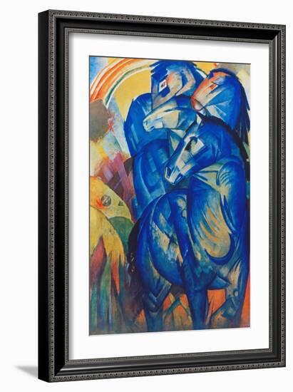 Tower of Blue Horses, 1913-Franz Marc-Framed Giclee Print