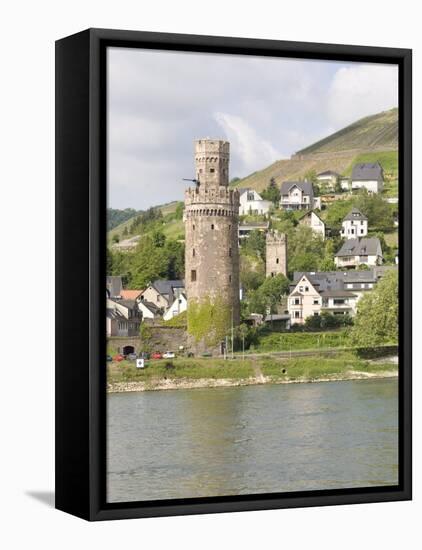 Tower of Braubach, Near Koblenz, the Rhine River, Rhineland-Palatinate, Germany, Europe-Olivieri Oliviero-Framed Premier Image Canvas