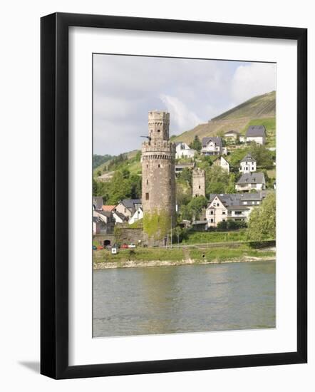 Tower of Braubach, Near Koblenz, the Rhine River, Rhineland-Palatinate, Germany, Europe-Olivieri Oliviero-Framed Photographic Print