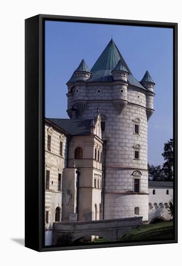 Tower of Krasiczyn Castle in Poland, 16th Century-null-Framed Premier Image Canvas