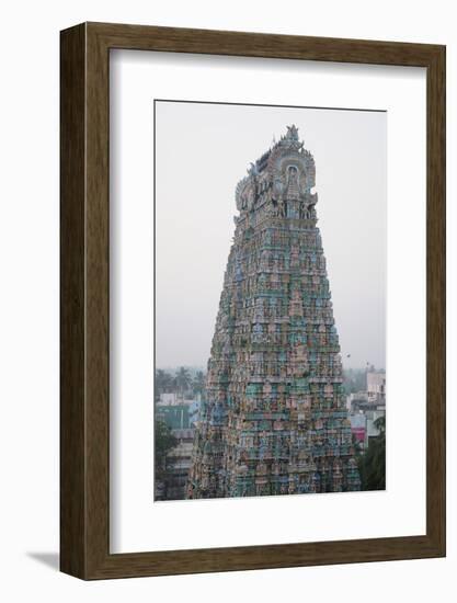 Tower of Kumbakonam Temple, Kumbakonam, Tamil Nadu, India, Asia-Bhaskar Krishnamurthy-Framed Photographic Print