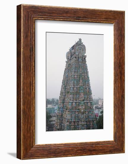 Tower of Kumbakonam Temple, Kumbakonam, Tamil Nadu, India, Asia-Bhaskar Krishnamurthy-Framed Photographic Print