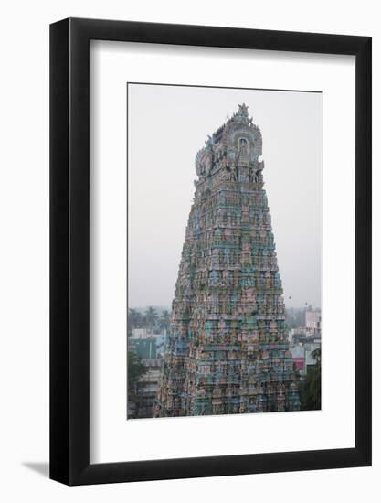 Tower of Kumbakonam Temple, Kumbakonam, Tamil Nadu, India, Asia-Bhaskar Krishnamurthy-Framed Photographic Print