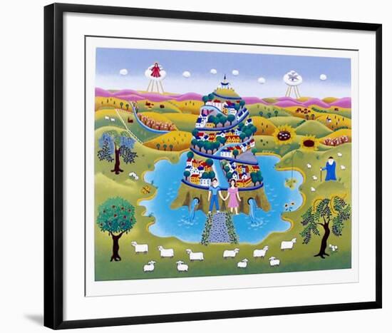 Tower of life-Gisela Fabian-Framed Serigraph