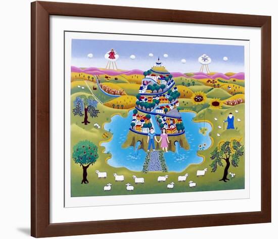 Tower of life-Gisela Fabian-Framed Serigraph