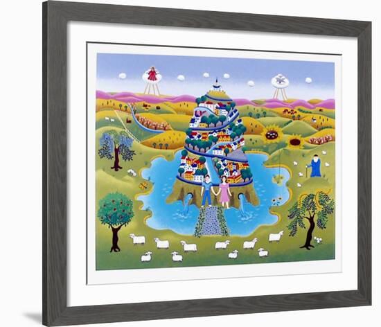 Tower of life-Gisela Fabian-Framed Serigraph