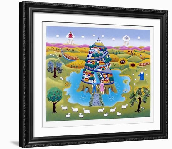 Tower of life-Gisela Fabian-Framed Serigraph