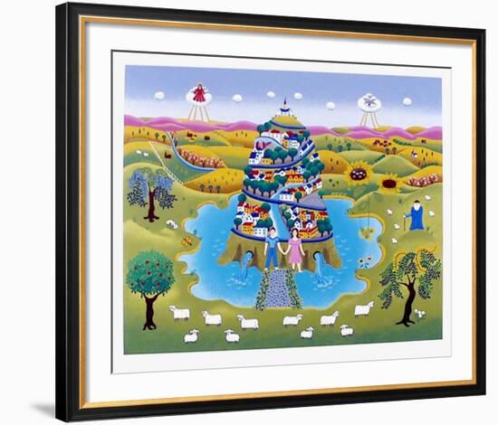 Tower of life-Gisela Fabian-Framed Serigraph