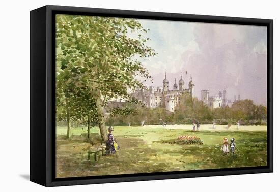 Tower of London from Trinity Square, 1890's-John Sutton-Framed Premier Image Canvas