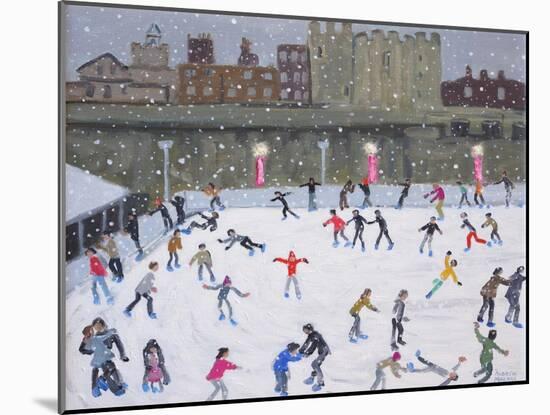 Tower of London Ice Rink, 2015-Andrew Macara-Mounted Giclee Print