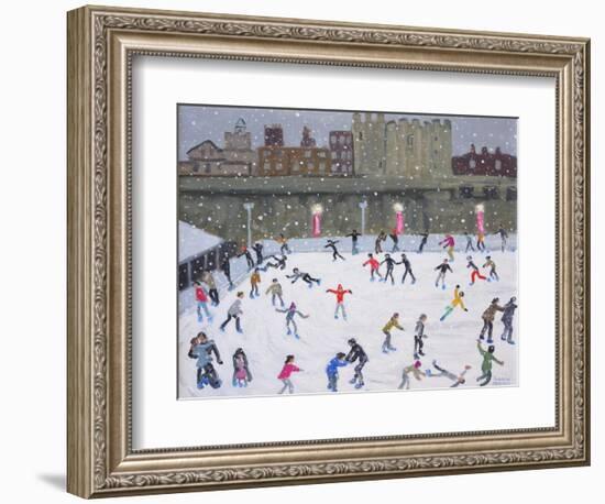 Tower of London Ice Rink, 2015-Andrew Macara-Framed Giclee Print