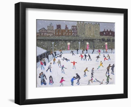 Tower of London Ice Rink, 2015-Andrew Macara-Framed Giclee Print