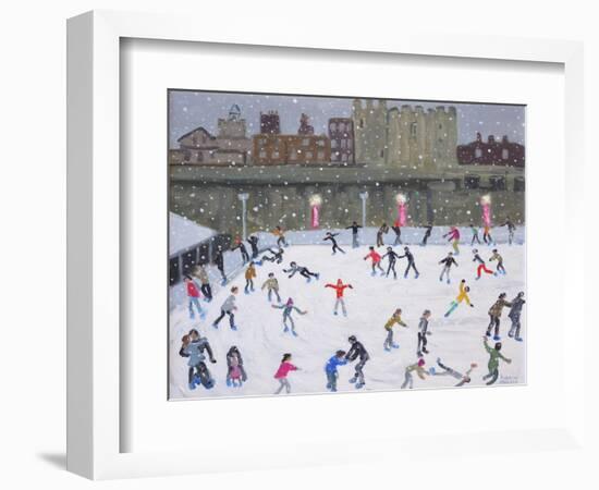 Tower of London Ice Rink, 2015-Andrew Macara-Framed Giclee Print