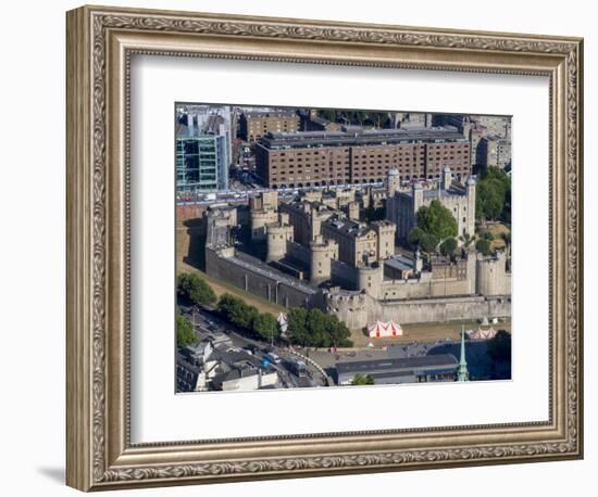 Tower of London is seen from above-Charles Bowman-Framed Photographic Print
