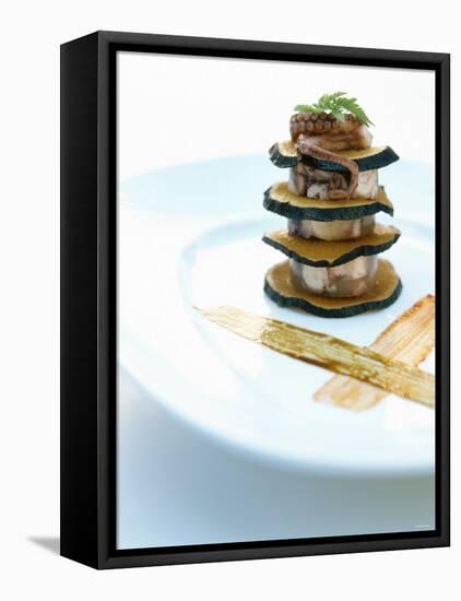 Tower of Octopus and Radish-Stefan Braun-Framed Premier Image Canvas