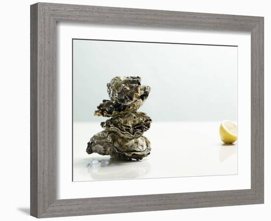 Tower of Oysters-Clinton Hussey-Framed Photographic Print