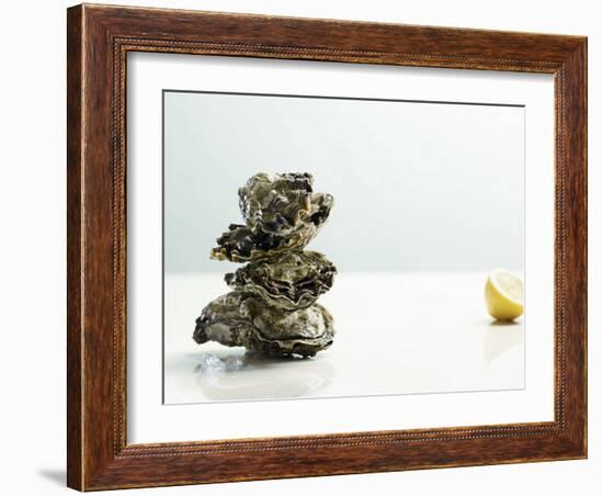 Tower of Oysters-Clinton Hussey-Framed Photographic Print