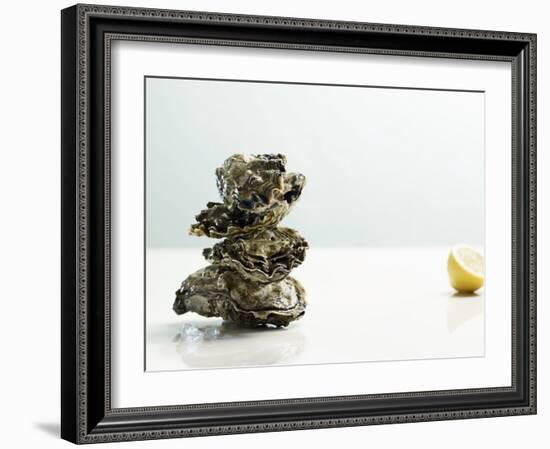 Tower of Oysters-Clinton Hussey-Framed Photographic Print