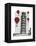 Tower of Pisa and Red Hot Air Balloons-Fab Funky-Framed Stretched Canvas