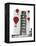 Tower of Pisa and Red Hot Air Balloons-Fab Funky-Framed Stretched Canvas