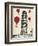 Tower of Pisa and Red Hot Air Balloons-Fab Funky-Framed Premium Giclee Print