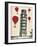 Tower of Pisa and Red Hot Air Balloons-Fab Funky-Framed Art Print