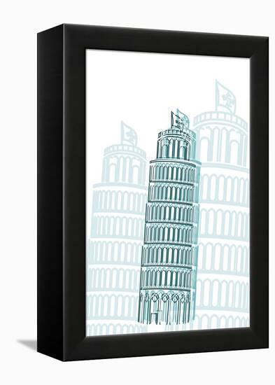 Tower of Pisa-Cristian Mielu-Framed Stretched Canvas