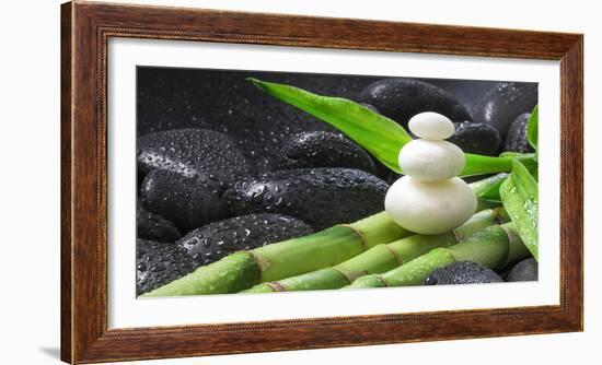 Tower of Stoneson Bamboo-Uwe Merkel-Framed Photographic Print