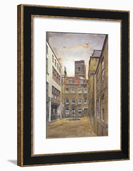 Tower of the Church of St Matthew, Friday Street as seen from Fountain Court, London, 1882-John Crowther-Framed Giclee Print