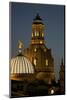 Tower of the Illuminated Church of Our Lady in the Evening-Uwe Steffens-Mounted Photographic Print