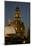 Tower of the Illuminated Church of Our Lady in the Evening-Uwe Steffens-Mounted Photographic Print