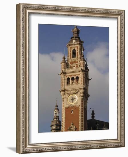 Tower of the Nouvelle Bourse (New Mint), Lille, Nord, France-David Hughes-Framed Photographic Print