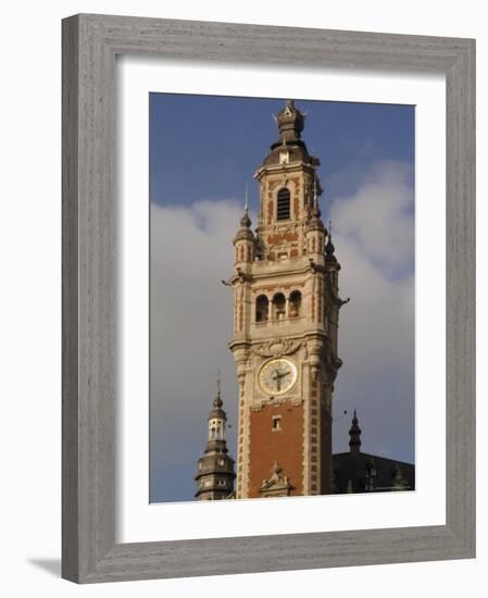 Tower of the Nouvelle Bourse (New Mint), Lille, Nord, France-David Hughes-Framed Photographic Print