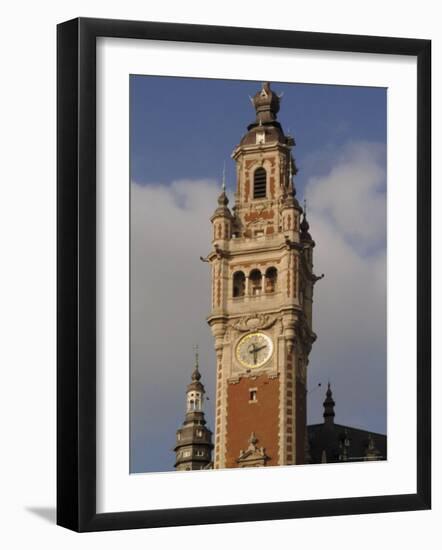 Tower of the Nouvelle Bourse (New Mint), Lille, Nord, France-David Hughes-Framed Photographic Print