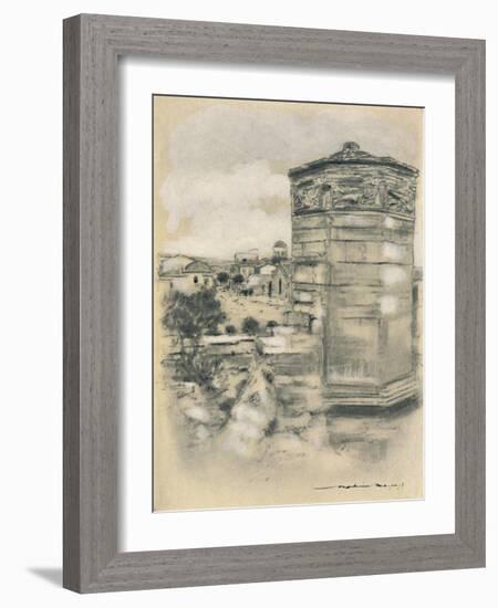 'Tower of the Winds, Athens', 1903-Mortimer L Menpes-Framed Giclee Print