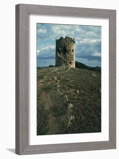 Tower on Cape Teulada, Sardinia, Italy-null-Framed Photographic Print