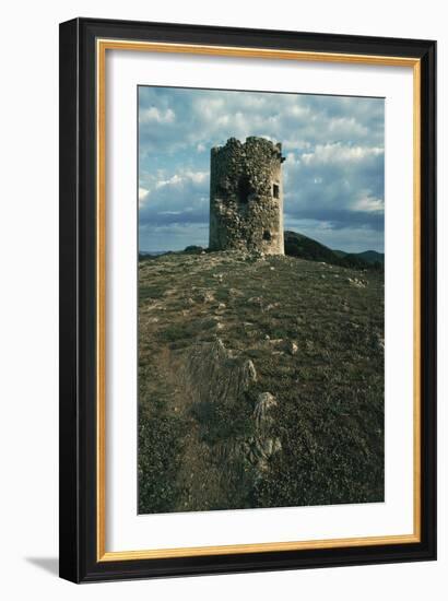 Tower on Cape Teulada, Sardinia, Italy-null-Framed Photographic Print